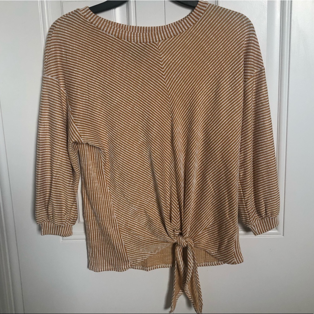 Stripe Quarter Sleeve Top